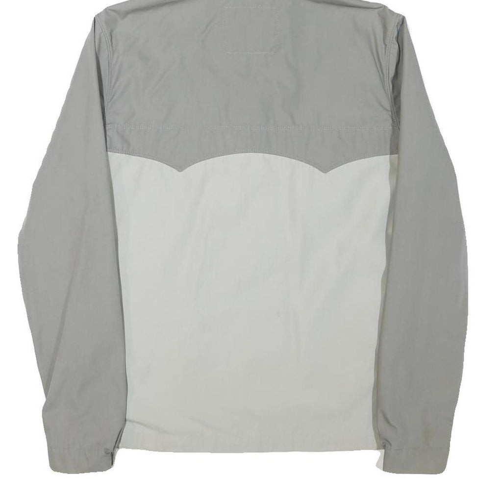 LEVI'S Mens Grey & Light Grey Zip Jacket M Polyester Blend Lightweight Hooded