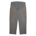 DICKIES Mens Trousers Grey Regular Straight W36 L32