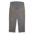 DICKIES Mens Trousers Grey Regular Straight W36 L32