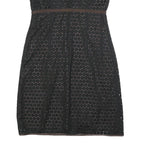 PAULE KA Womens Black & Brown Casual Dress Polyester Sleeveless Knee Length M