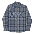 VANS Mens Blue Check Shirt M Long Sleeve Cotton Blend Casual Western Style