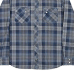 VANS Mens Blue Check Shirt M Long Sleeve Cotton Blend Casual Western Style