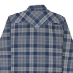 VANS Mens Blue Check Shirt M Long Sleeve Cotton Blend Casual Western Style