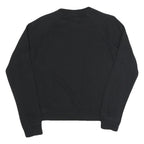 NIKE Womens Black Crew Neck Sweatshirt S Cotton Blend Athletic Casual Pullover