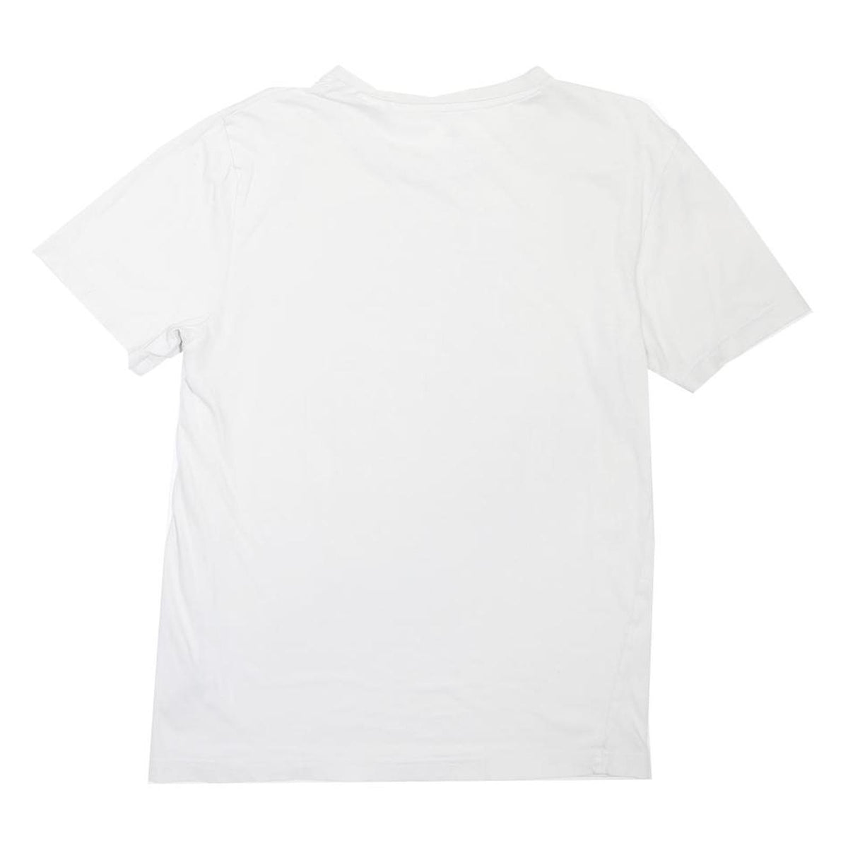 ADIDAS Mens White Blue Graphic T-Shirt S Short Sleeve Crew Neck Sport Casual