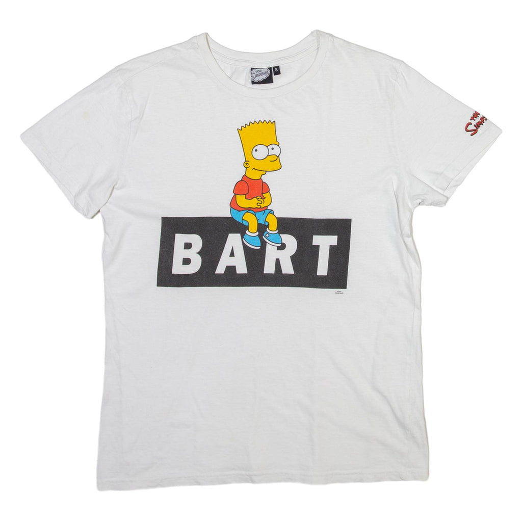THE SIMPSONS Bart Mens T-Shirt White S