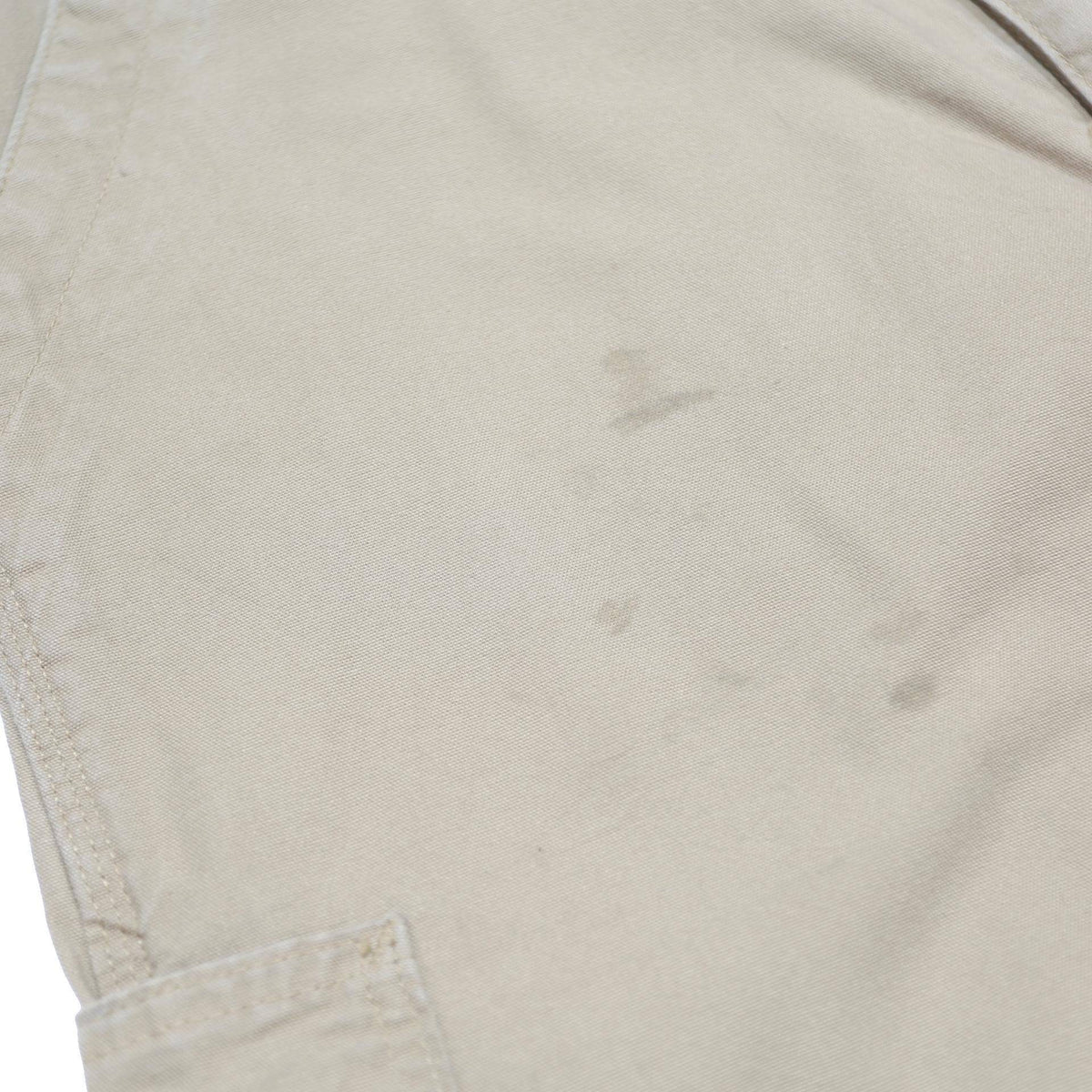 CARHARTT Mens Cotton Beige Regular Straight Trousers W36 L34 Workwear Utility