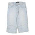 COYOTE TRADEMARK Mens Shorts Blue Denim M W32 Casual Relaxed Fit Cotton Blend