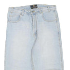 COYOTE TRADEMARK Mens Shorts Blue Denim M W32 Casual Relaxed Fit Cotton Blend