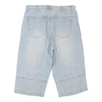 COYOTE TRADEMARK Mens Shorts Blue Denim M W32 Casual Relaxed Fit Cotton Blend