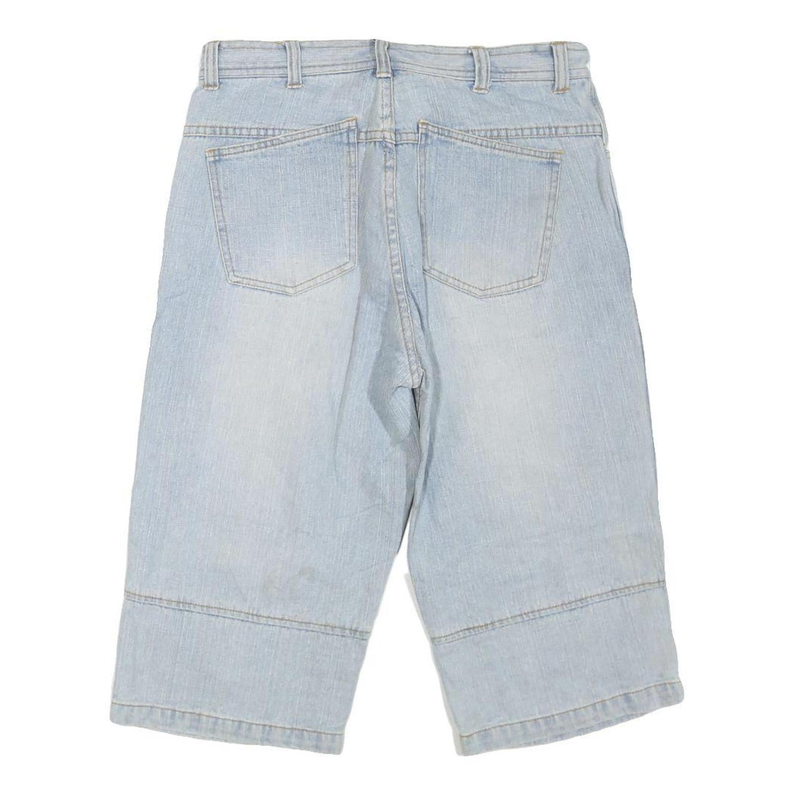 COYOTE TRADEMARK Mens Shorts Blue Denim M W32 Casual Relaxed Fit Cotton Blend