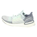 ADIDAS Ultraboost 20 Mens Low Top Trainers Grey & White Synthetic UK 8