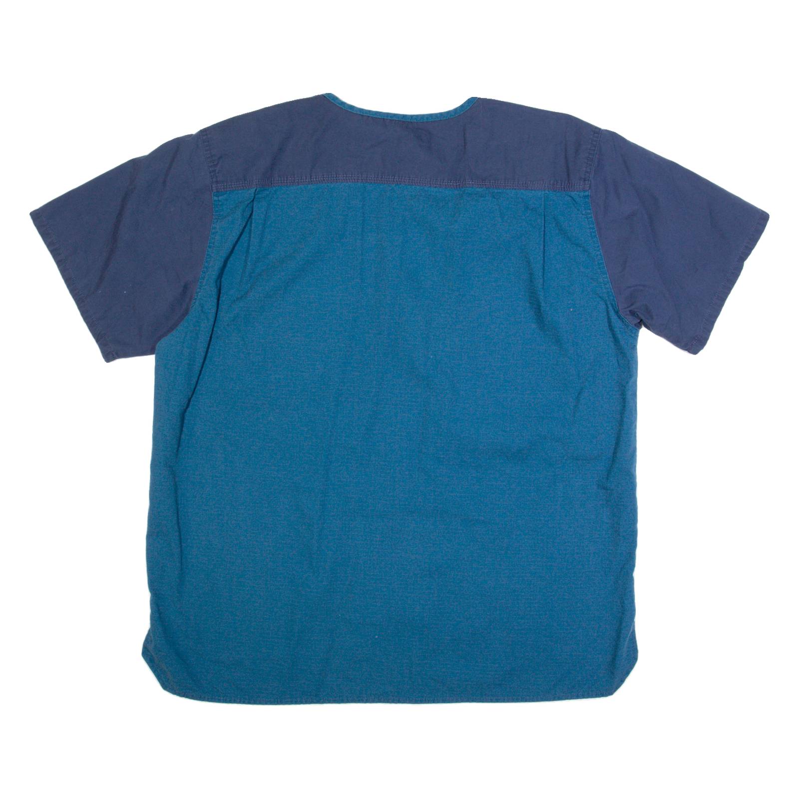 CARHARTT Pullover Mens Worker Shirt Blue L
