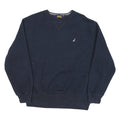 NAUTICA Mens Navy Blue Cotton Blend Crew Neck XL Classic Logo Sweatshirt