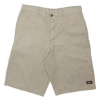DICKIES Mens Shorts Beige Casual M W34 Workwear Polyester Blend Pockets