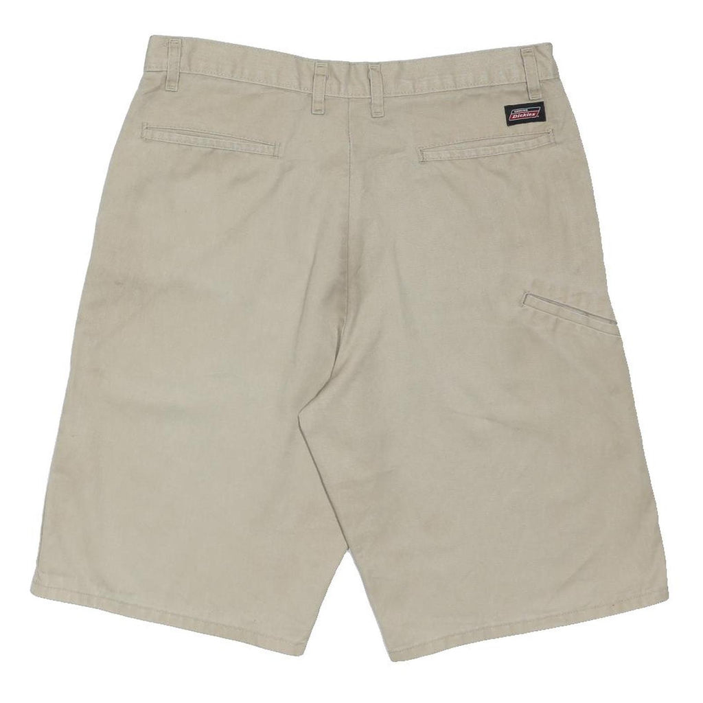 DICKIES Mens Shorts Beige Casual M W34 Workwear Polyester Blend Pockets