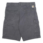 CARHARTT Mens Shorts Grey Cargo M W34 Cotton Blend Durable Workwear