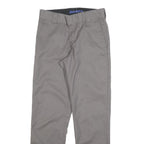 DICKIES Mens Cotton Slim Grey Trousers W30 L32 Workwear Casual Zip Closure