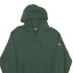 CHAMPION Mens Green Pullover Hoodie M Cotton Blend Casual Sweatshirt