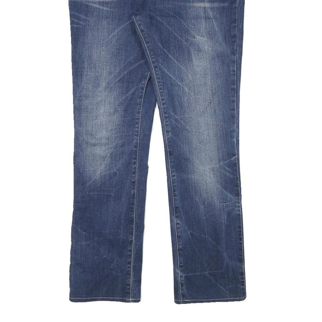 LEVI'S Womens Jeans Blue Slim Straight Denim Medium W32 L28 Zip Cotton Blend