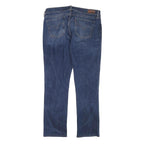 LEVI'S Womens Jeans Blue Slim Straight Denim Medium W32 L28 Zip Cotton Blend