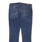LEVI'S Womens Jeans Blue Slim Straight Denim Medium W32 L28 Zip Cotton Blend