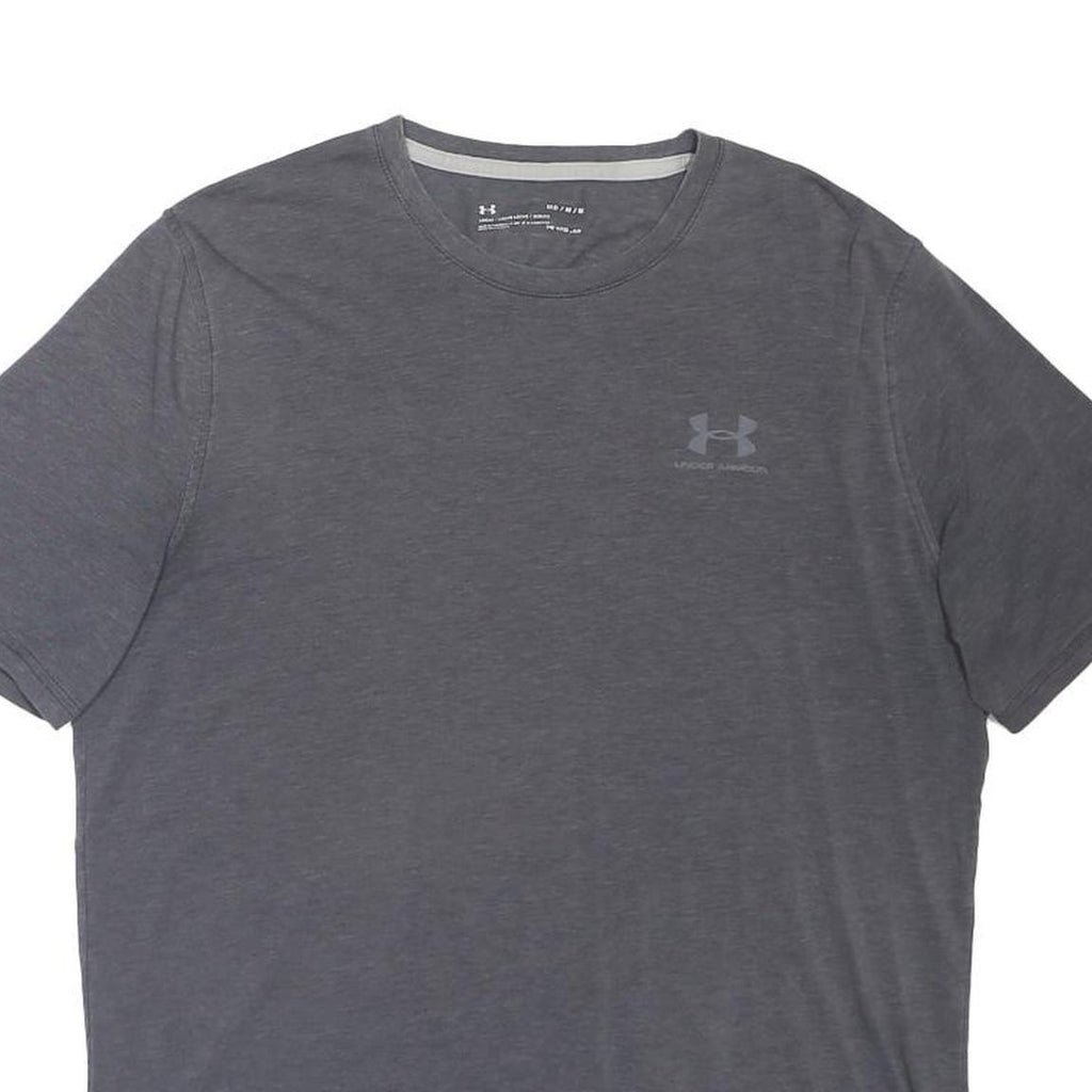 UNDER ARMOUR Mens Grey Short Sleeve Crew Neck Modern T-Shirt M