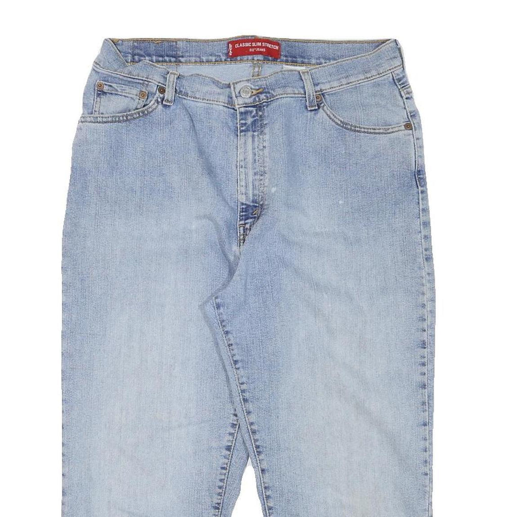 LEVI'S Womens Jeans Blue Slim Straight Denim Medium W33 L22 Classic Denim Zip