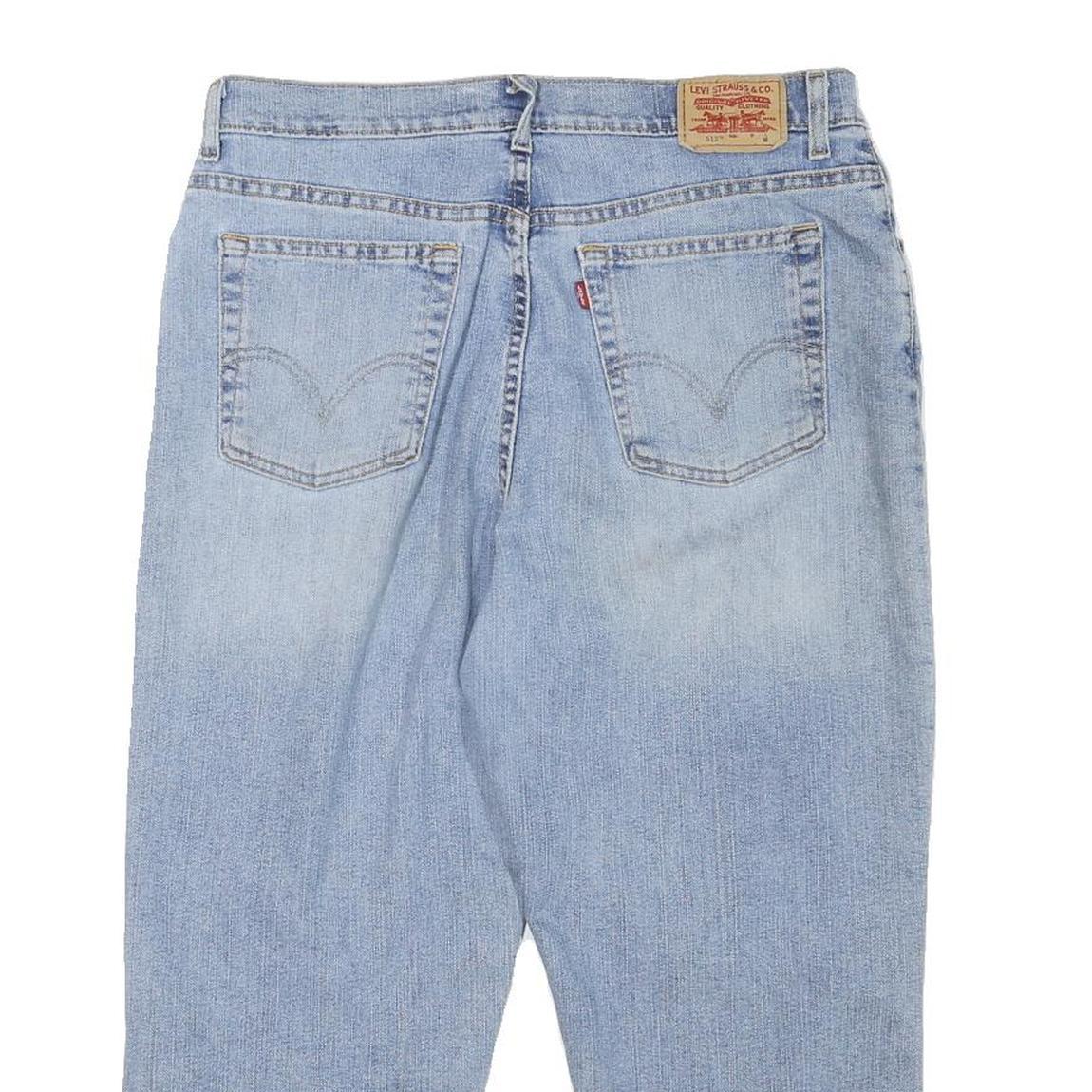 LEVI'S Womens Jeans Blue Slim Straight Denim Medium W33 L22 Classic Denim Zip