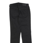LEVI'S 712 Womens Jeans Black Slim Skinny Denim W25 L27 Stretch Cotton Blend Zip