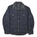G-STAR Mens Navy Button Jacket L Polyester Blend Quilted Casual