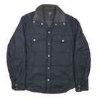 G-STAR Mens Navy Button Jacket L Polyester Blend Quilted Casual