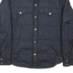 G-STAR Mens Navy Button Jacket L Polyester Blend Quilted Casual