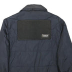G-STAR Mens Navy Button Jacket L Polyester Blend Quilted Casual