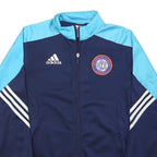 ADIDAS Mens Blue & Light Blue FC Aire-Le-Lignon Geneva Jacket S Polyester Blend