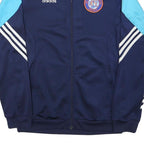 ADIDAS Mens Blue & Light Blue FC Aire-Le-Lignon Geneva Jacket S Polyester Blend