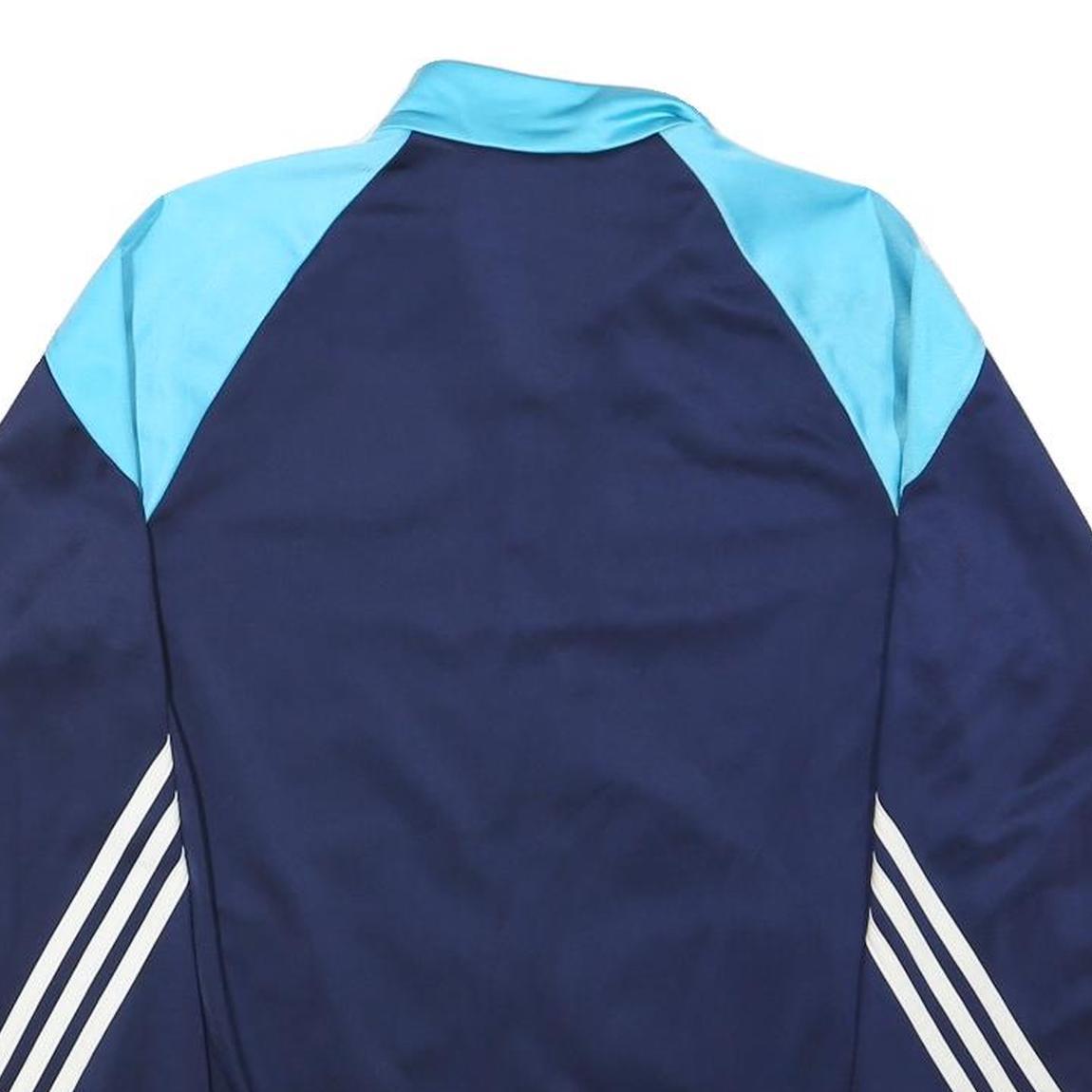 ADIDAS Mens Blue & Light Blue FC Aire-Le-Lignon Geneva Jacket S Polyester Blend