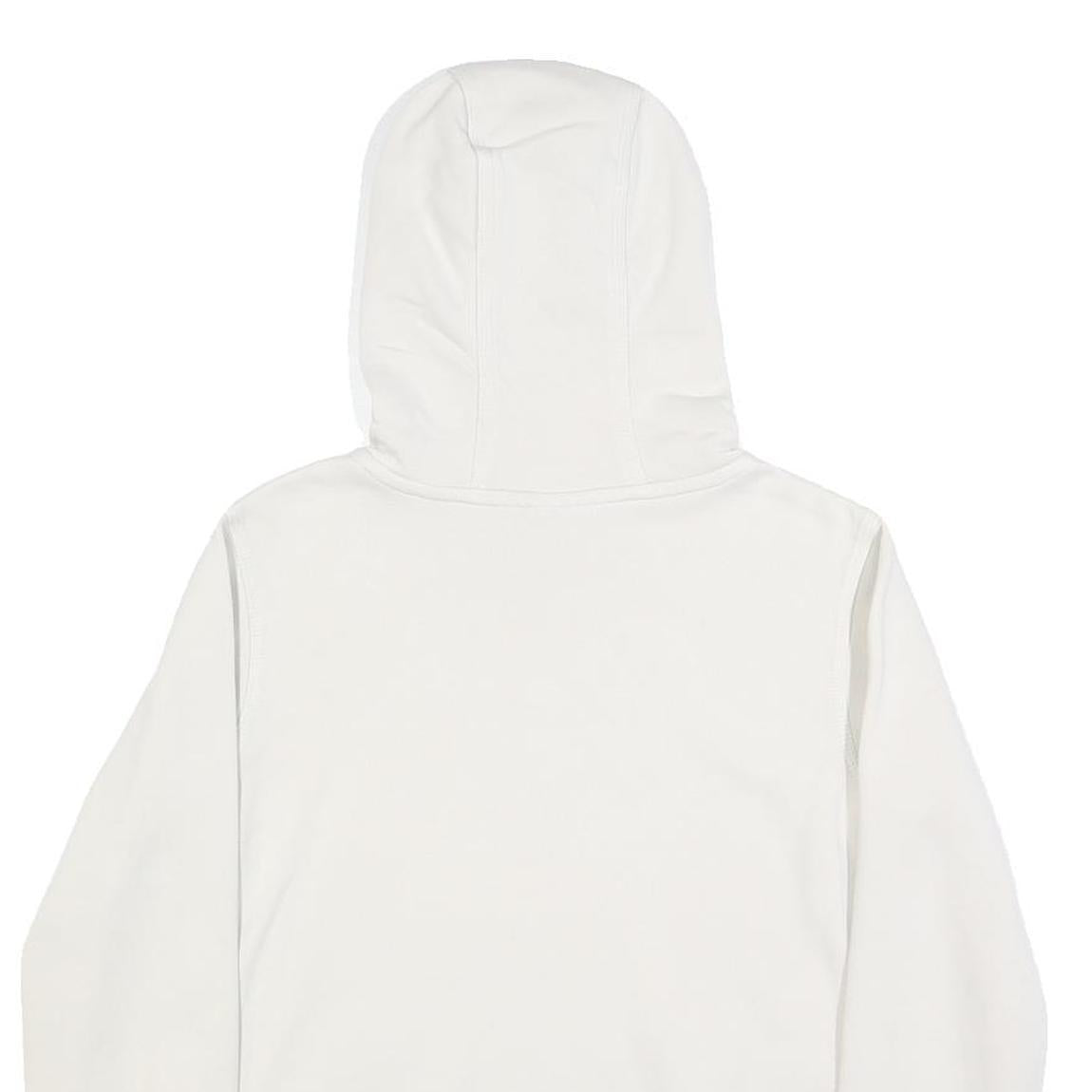 NIKE Womens White Hoodie XS Cotton Blend Pullover Lightweight Casual