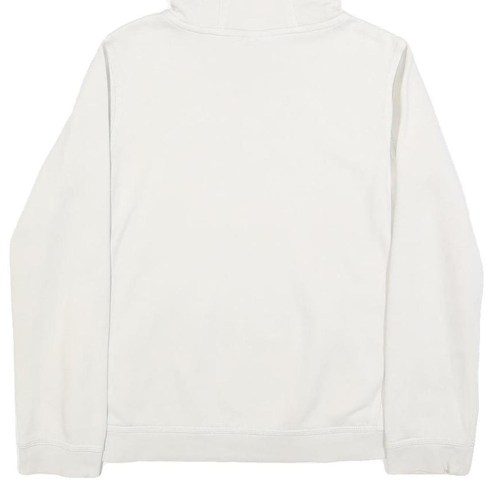 NIKE Womens White Hoodie XS Cotton Blend Pullover Lightweight Casual