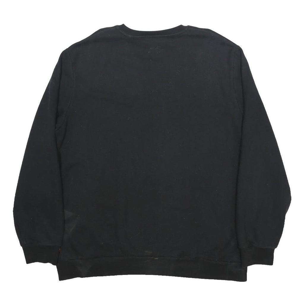 LEVI'S Mens Black Sweatshirt XL Crew Neck Cotton Blend Casual Pullover
