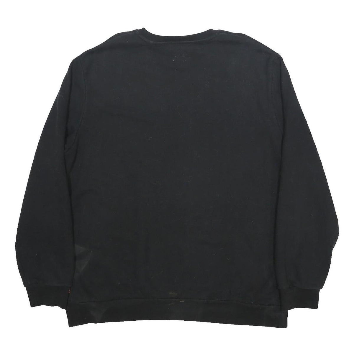 LEVI'S Mens Black Sweatshirt XL Crew Neck Cotton Blend Casual Pullover