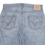 LEVI'S Mens Shorts Blue Loose Straight Denim 2XL W36 Casual Summer Wear