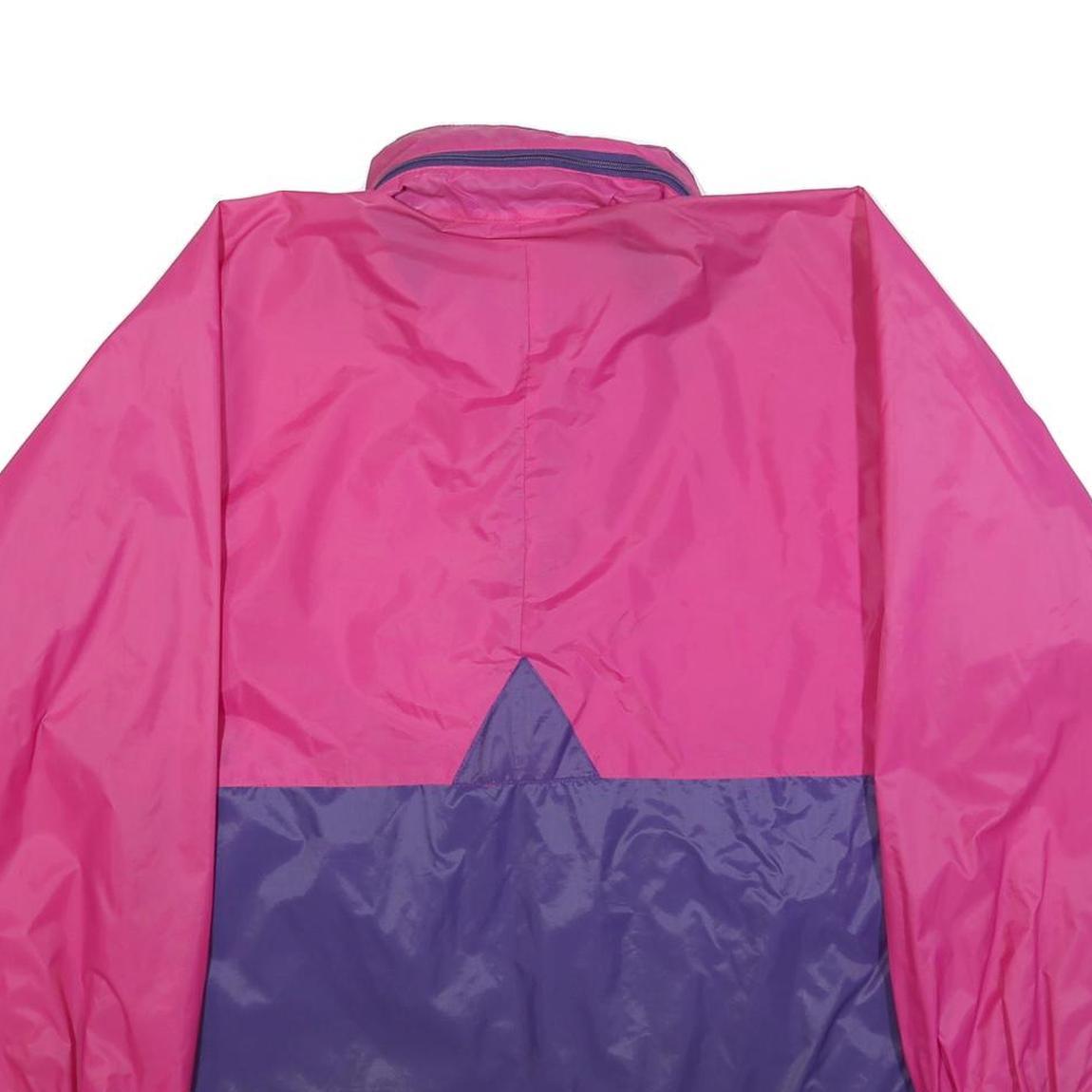 K-WAY Womens Pink & Purple Outdoor Jacket M Polyamide Plain Lightweight Zip