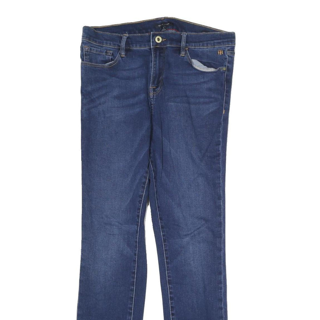 TOMMY HILFIGER Mens Jeans Blue Slim Skinny Denim Medium W30 L29 Zip Closure