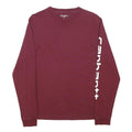 CARHARTT Mens Maroon Long Sleeve Crew Neck Cotton Graphic T-Shirt M