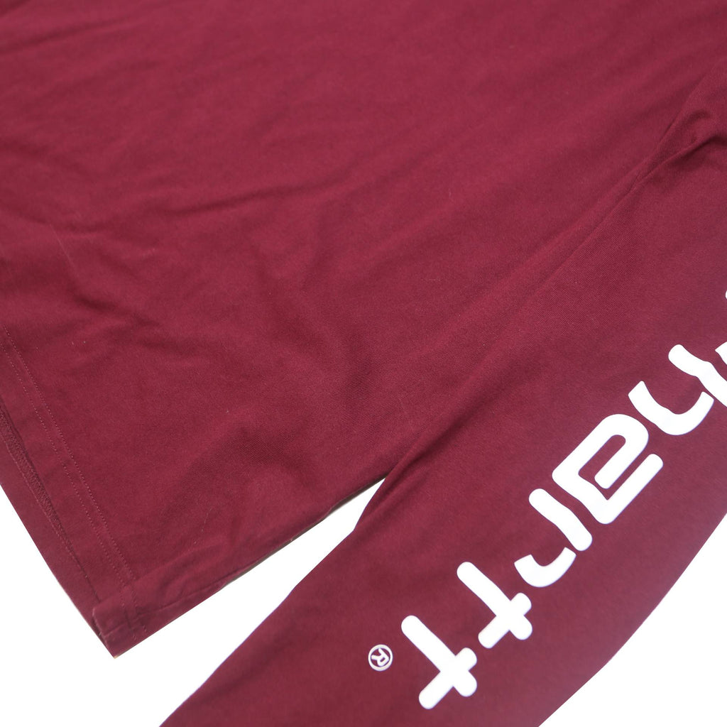 CARHARTT Mens Maroon Long Sleeve Crew Neck Cotton Graphic T-Shirt M