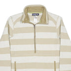 PATAGONIA Womens Cream & Beige Striped Pattern Pullover Jumper M Polyester