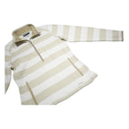 PATAGONIA Womens Cream & Beige Striped Pattern Pullover Jumper M Polyester