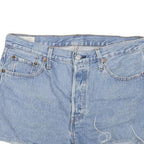 LEVI'S Womens Denim Blue Cut-Off Shorts L W31 Casual Stylish Summer