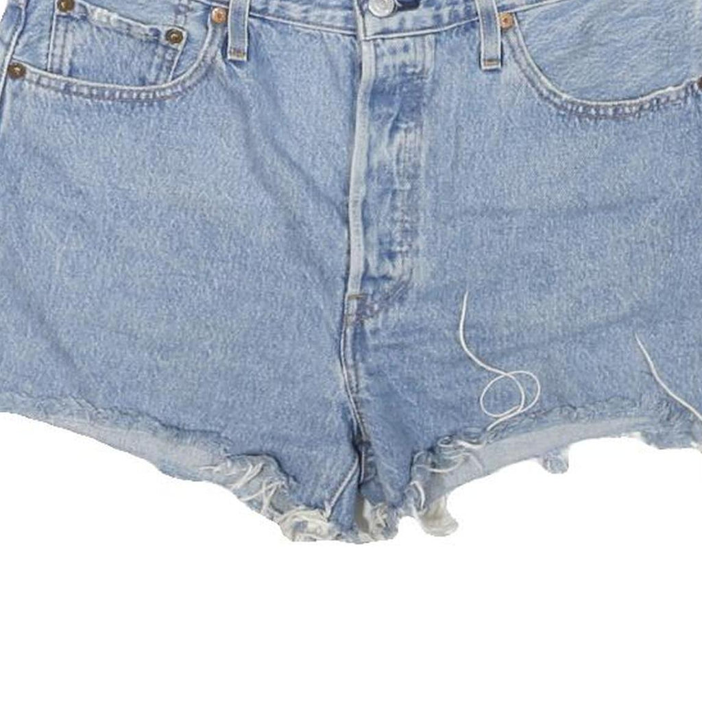 LEVI'S Womens Denim Blue Cut-Off Shorts L W31 Casual Stylish Summer